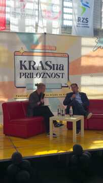 Predstavitev na festivalu KRASna priložnost; Vir: Občina Sežana